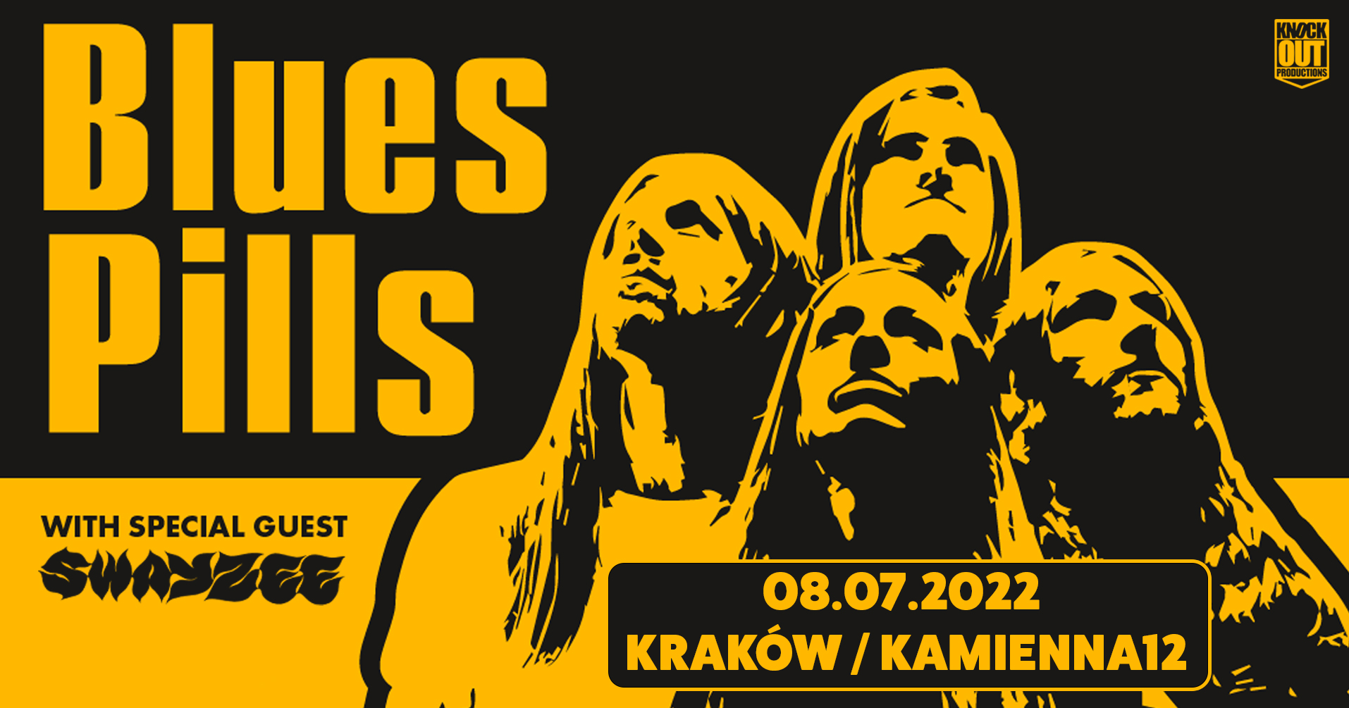 Koncert Blues Pills + Swayzee / 8 VII 2022 / Kraków